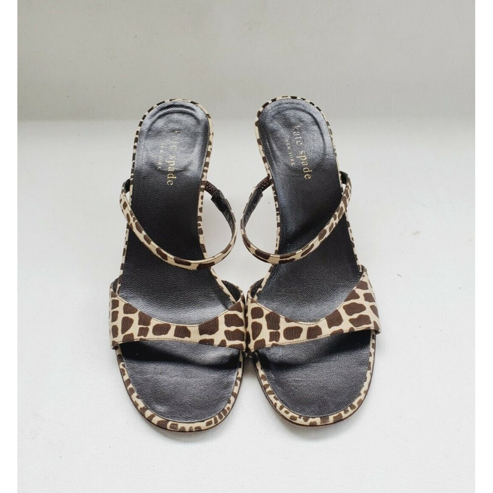 kate spade New York Women's Giraffe Print Slide Sandals 6.5 B